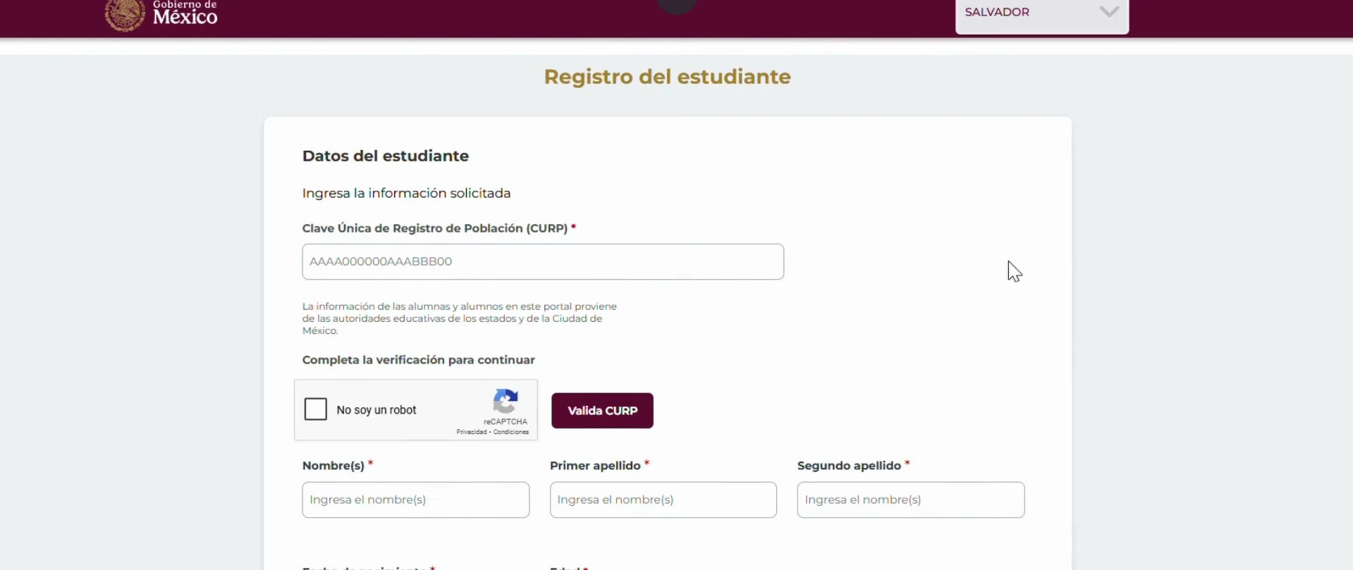 Agregar otro estudiante en la Beca Rita Cetina desde el portal oficial